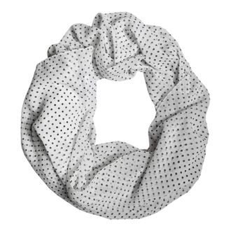 Dolce & Gabbana Scarves, unisex, White, Size: ONE SIZE Polka Dot Wrap Shawl Scarf