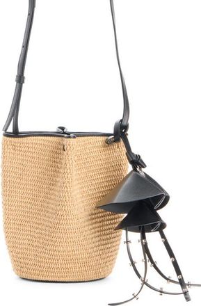 Givenchy Nano Snap Raffia Bucket Bag in Natural at Nordstrom