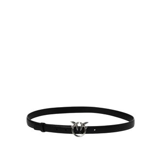 Pinko Leather Belt - female - PINKO - Belts - Black - XS - Accessories