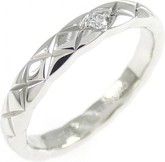 Chanel Platinum 950 Band Ring (Pre-Owned)