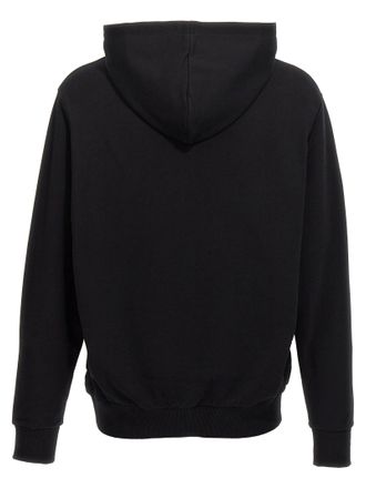 Balmain Logo-Print Organic Cotton Hoodie - Black