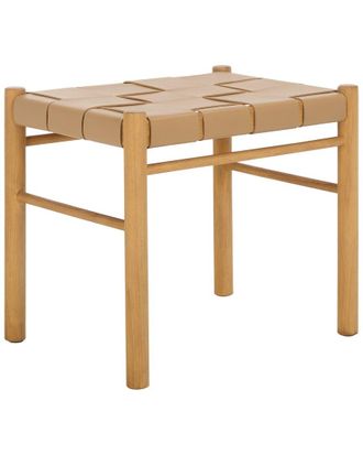 Safavieh Couture Devnie Woven Leather Ottoman