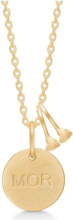 Frk. Lisberg Accessoires, Dames, Geel, M, Ketting met Hanger van 2 Harten