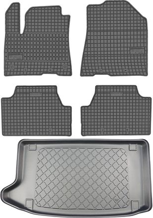 OEM Juego De Alfombrillas De Goma Para Coche Y Alfombrilla Para Maletero Para Kia E-soul Hatchback A Partir De Mayo De 2019