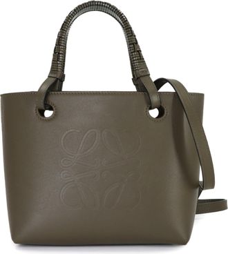 Loewe Khaki Leather Handbag Tote Bag (Pre-Owned)