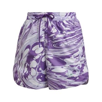 adidas (WMNS) adidas by Stella McCartney TruePurpose Printed training shorts Asia Sizing Purple White HG6883