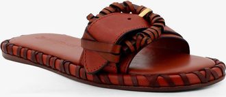 Zimmermann Womens Sandals Alchemy Brown Leather