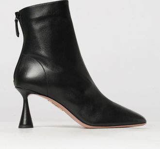 Aquazzura Tronchetti Amore in nappa con tacco medio a rocchetto