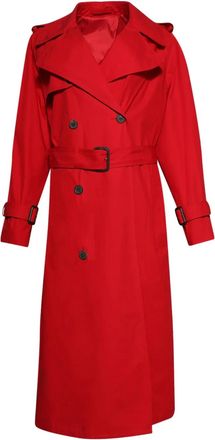 Wardrobe.NYC Trenchcoat met verborgen sluiting - Rood