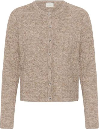 Kaffe Kamelanie Cardigan - Dames - Vesten - Beige - S - Truien & Vesten