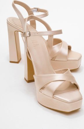 Prologue Yulia Cross-Strap Platform Hak Sandaal