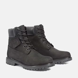 Timberland Premium TB08658A001 Boots Womens Black Nubuck Waterproof ZAP899