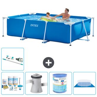 Intex Piscina Con Estructura Rectangular - 260x160x65 Cm - 7-piezas S30126