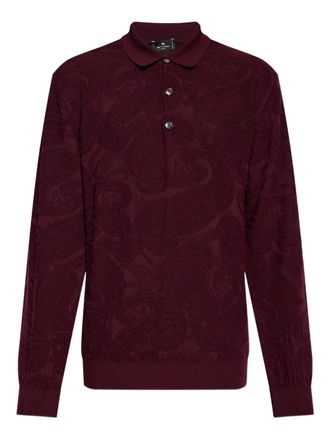 Etro textured polo shirt