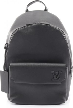 Louis Vuitton Black Noir Leather Backpack (Pre-Owned)