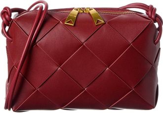 Tiffany & Fred Woven Leather Top Handle Crossbody