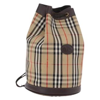 Burberry Borsa a spalla Pre-owned in tela - - Pre-owned - Donna - Beige - ONE SIZE
