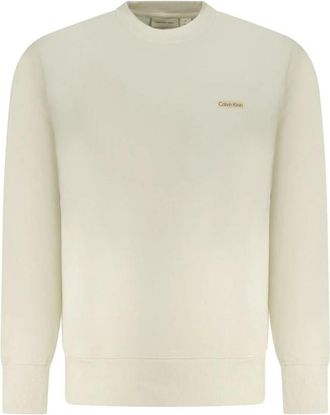 Calvin Klein Accessories - Heren - Sweatshirts - Beige - L - Hoodies & sweatvesten
