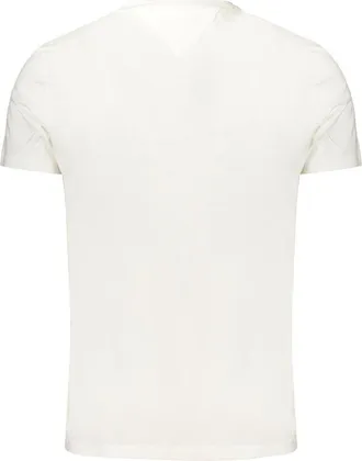Tommy Hilfiger Logo-Embroidered Cotton T-Shirt - White