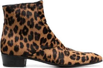 Lidfort Luipaard Su&egrave;de Enkellaarzen - Heren - Enkellaarsjes - Bruin - 41 EU - Su&egrave;de - Schoenen