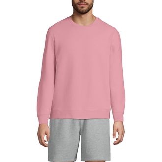 Lands End Long Sleeve Serious Sweats Crewneck Sweatshirt in Soft Carnation at Nordstrom, Size Xx-Large