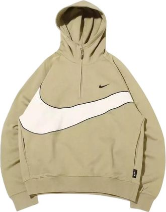 Nike Felpa con cappuccio Swoosh Green/Black - Verde