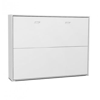 Muemue Cama Abatible Aglomerado Melaminizado Blanca 135x190cm