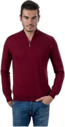 Gran Sasso Gebreide kleding - Heren - Coltruien - Rood - XL - Wol - Truien & Vesten
