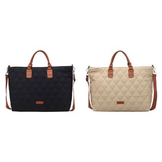 Generic Fashionable Womens Shoulder Bag Large Capacity Padded Tote with Embroidery Lightweight Design for Daily Life and Leisure