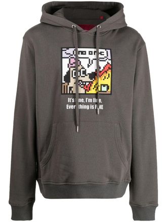 Mostly Heard Rarely Seen Hoodie met print - Grijs