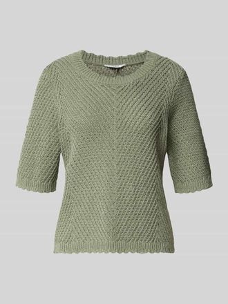 Mbym mbyM Strickshirt mit 1/2-Arm Modell Carla in Schilf, Gr&ouml;&szlig;e XL