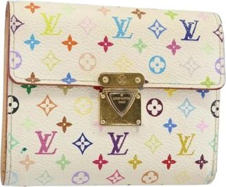 Louis Vuitton Pre-owned Wallets, female, White, Size: ONE SIZE Pre-owned Canvas Wallet