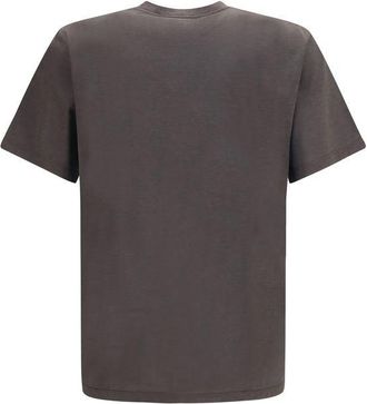 Saint Laurent Mens Brown Silk T-Shirt
