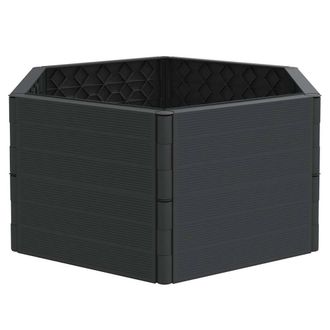 Berkfield Home Garden Planters 2 pcs Anthracite PP in Black