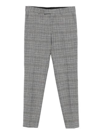 Karl Lagerfeld checked flat-front trousers - Grey