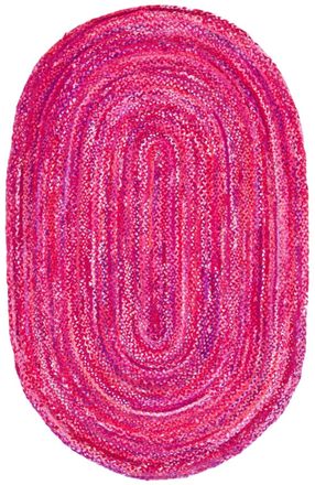 Safavieh Alfombra algod&oacute;n rosa/fucsia 122 x 183 cm