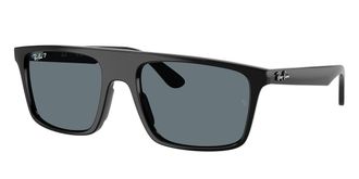Ray-Ban RB2222F Asian Fit Polarized 901/3R Mens Sunglasses Black Size 57