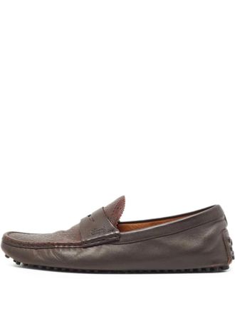 Gucci leather loafers - Brown