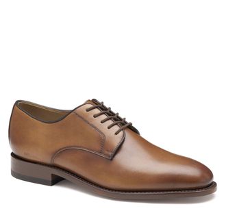 Johnston & Murphy Mens Kensington Plain Toe Lace Up Oxford Shoe