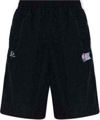 Balenciaga NBA Collaboration Tracksuit Shorts - Heren - Korte Broeken - Zwart - M - Polyester - Korte Broeken