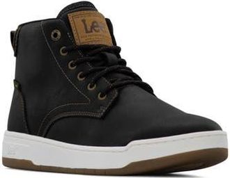 Lee Spencer High Top Sneaker in Black/Black Denim/Cognac at Nordstrom Rack, Size 10.5