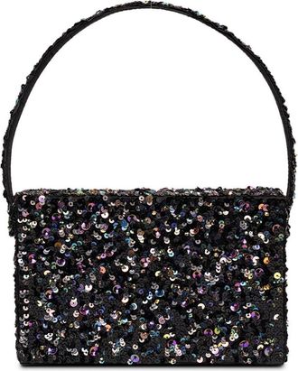 Simitri Sequin Box Clutch in Black at Nordstrom