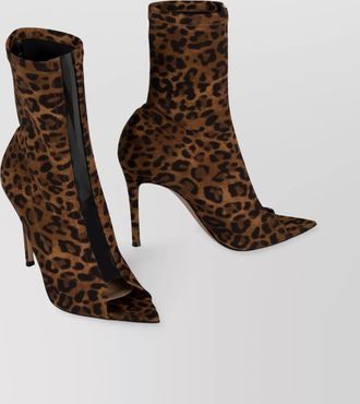 Gianvito Rossi leopard-print leather ankle boots