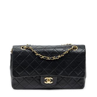 Chanel Pre-owned Womens Classic Double Flap 26 Shoulder Bag - Black - One Size