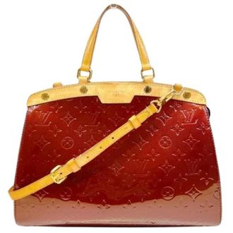 Louis Vuitton Pre-owned Handbags, female, Red, Size: ONE SIZE Pre-owned Brea Monogram Vernis 2way bag