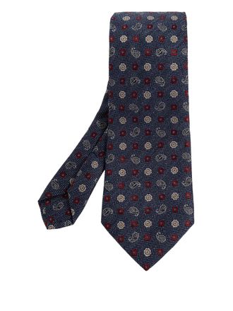Etro paisley-motifs tie - Blue