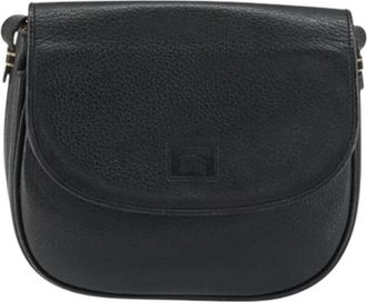Burberry Pre-owned Leren Crossbodytas - Dames - Vintage Schoudertas - Zwart - ONE Size - Leer - Vintage