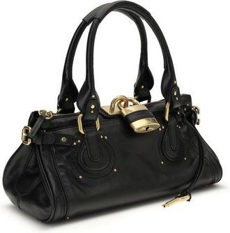 Chlo&eacute; Womens Black Buffalo Leather Shoulder Bag