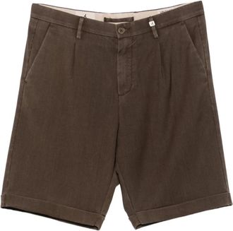 Myths Pleated Shorts - Heren - Korte Broeken - Bruin - S - Wol - Korte Broeken