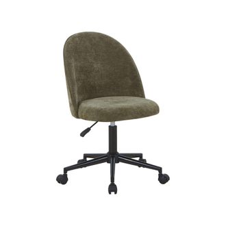 Sweeek Silla de oficina con ruedas, verde kaki